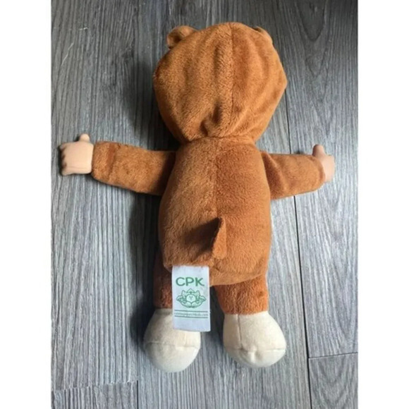 Vintage CPK Cabbage Patch Kids Plush Bear Costume Doll with Blue Polka Dot Bow - Picture 3 of 7